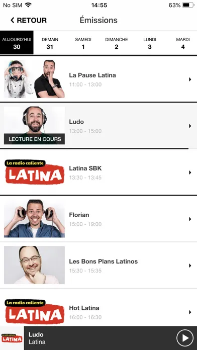 Capturas de tela do Latina