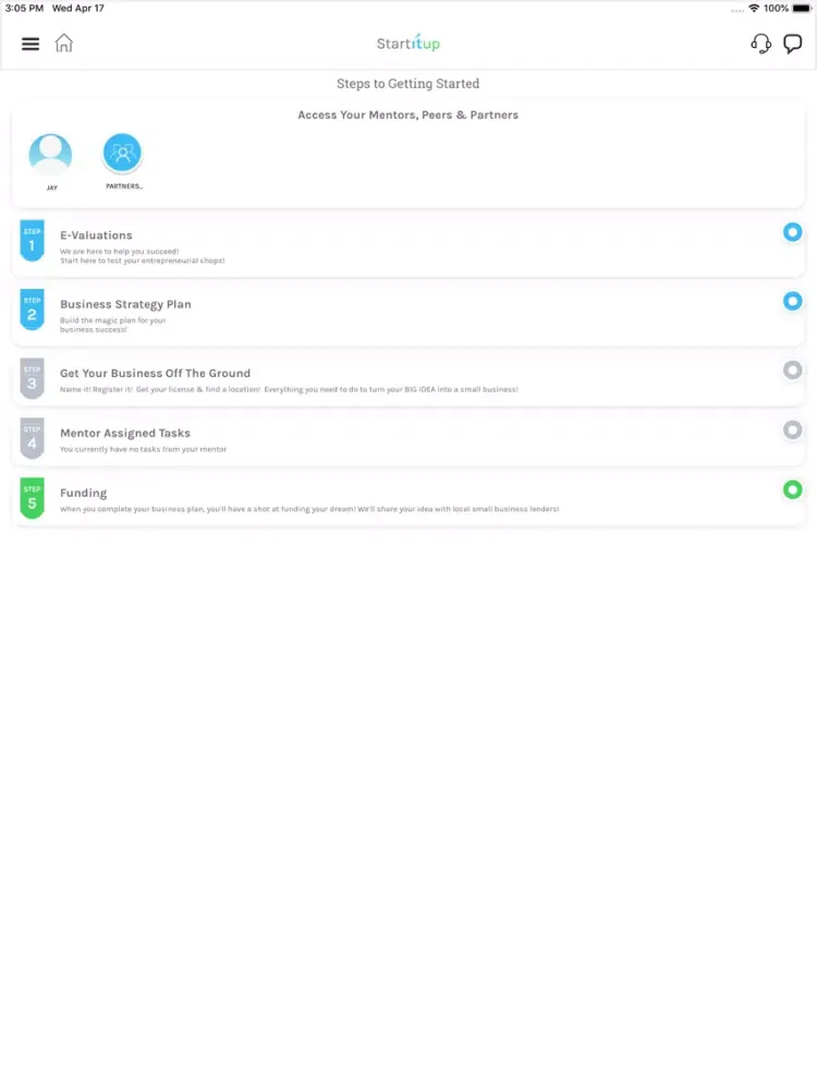 Screenshot di StartItUp iPad 