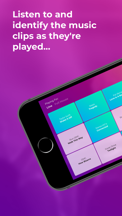 Rock and Roll Bingo Music Quiz 스크린샷