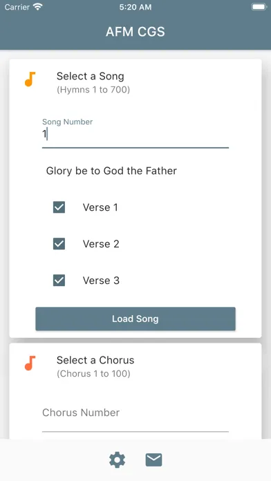 AFM CGS: Apostolic Faith Hymns Screenshots