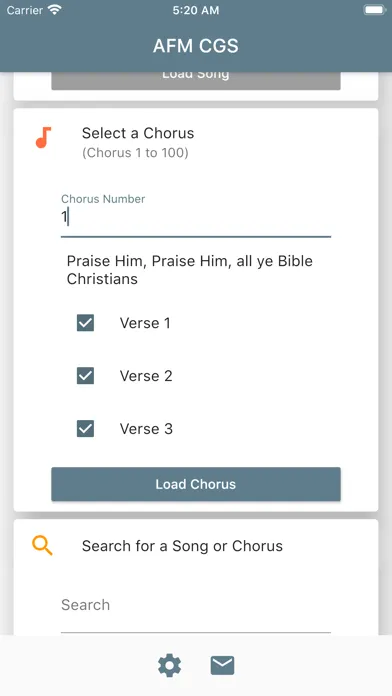 AFM CGS: Apostolic Faith Hymns Screenshots