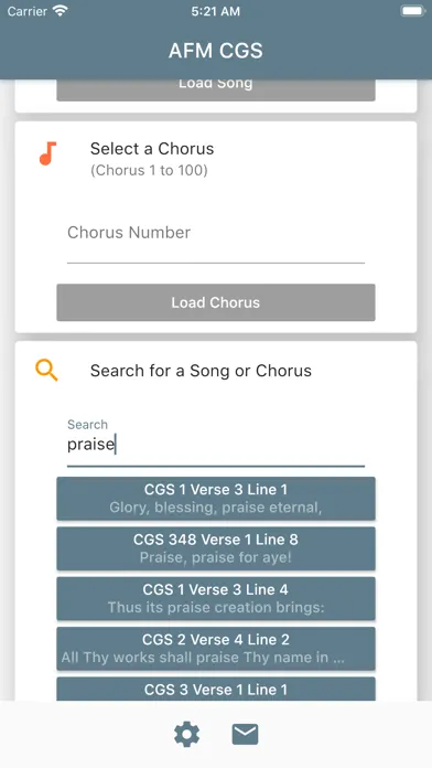 AFM CGS: Apostolic Faith Hymns Screenshots