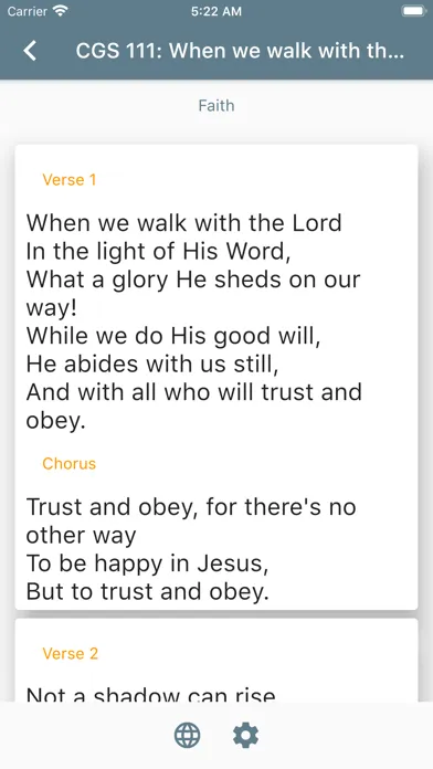 AFM CGS: Apostolic Faith Hymns Screenshots