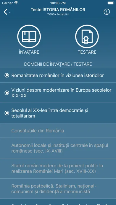 Capturas de pantalla de Admitere10 - teste grilă