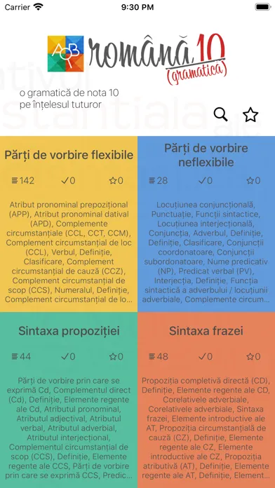 Română10 Gramatică应用截图