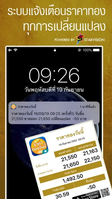 Captures d'écran de ราคาทองวันนี้ GoldPrice Update