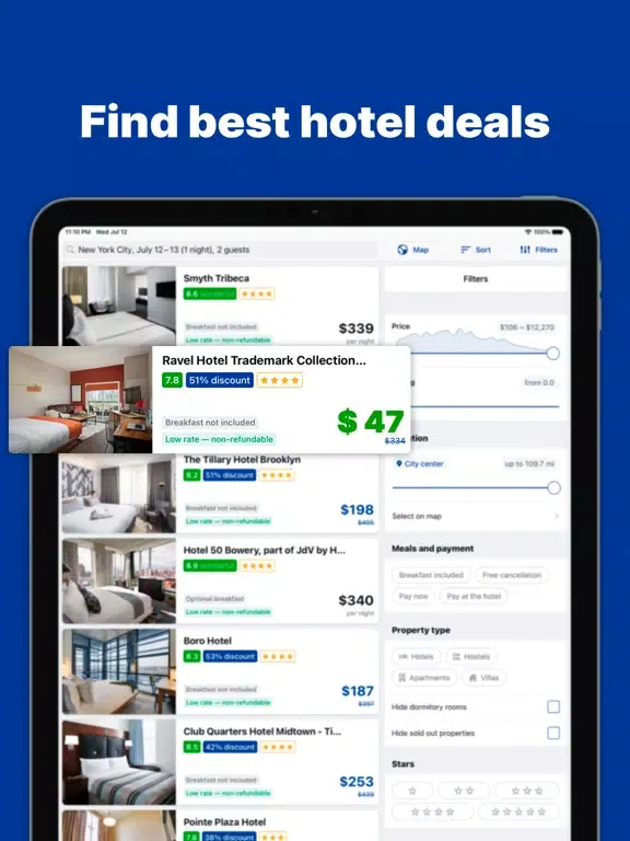 HotelHunt: Booking Hotels Easy iPad  سکرین شاٹس