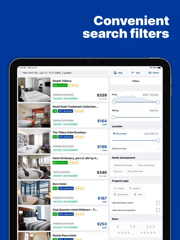 HotelHunt: Booking Hotels Easy iPad  سکرین شاٹس