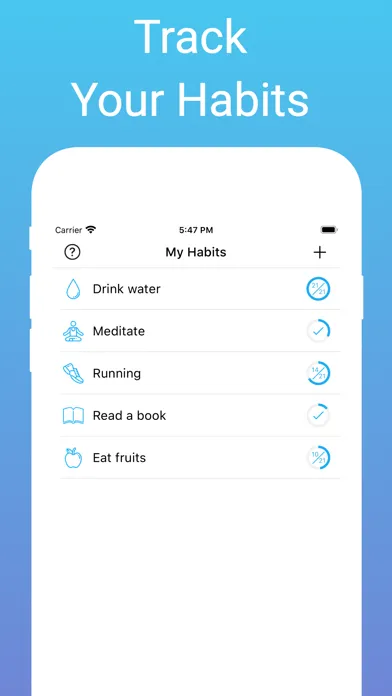 Captures d'écran de Habit Tracker & Daily Routine