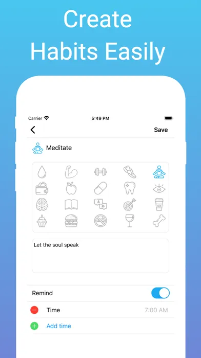 Captures d'écran de Habit Tracker & Daily Routine