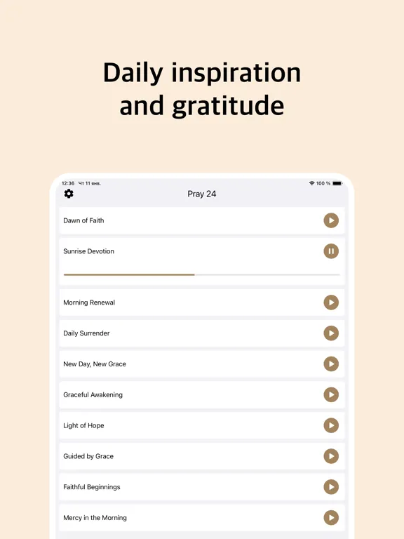 Pray 24: Prayer and Devotional iPad 应用截图