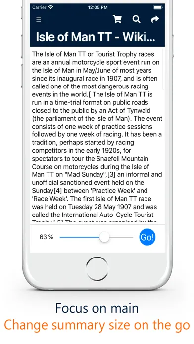 ภาพหน้าจอของ SemanTer Pro - Text summarizer