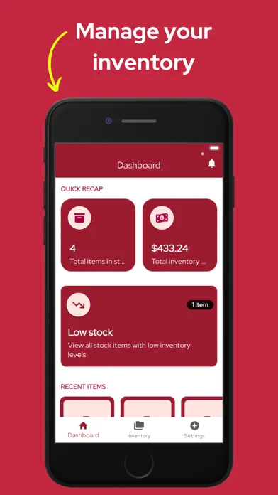 Inventory tracker smart 스크린샷