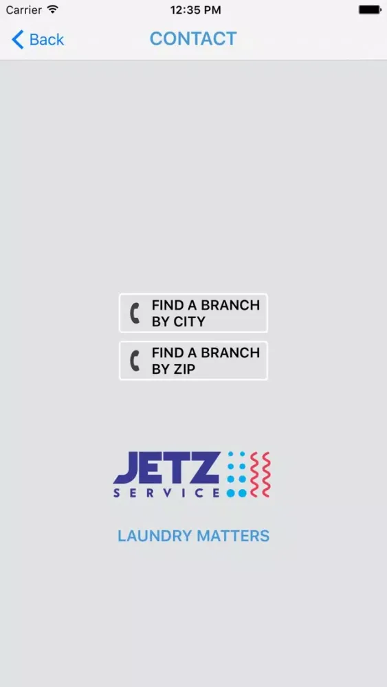 Ảnh chụp màn hình của Jetz Laundry App