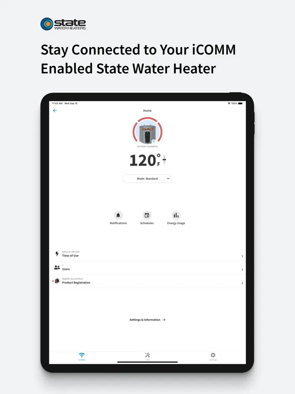 Capturas de pantalla de State Water Heaters iPad 