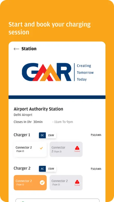 Capturas de pantalla de GMR Green EV Charging