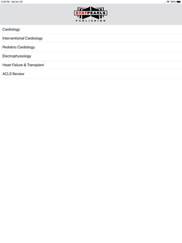 ภาพหน้าจอของ Cardiology Board Reviews iPad 