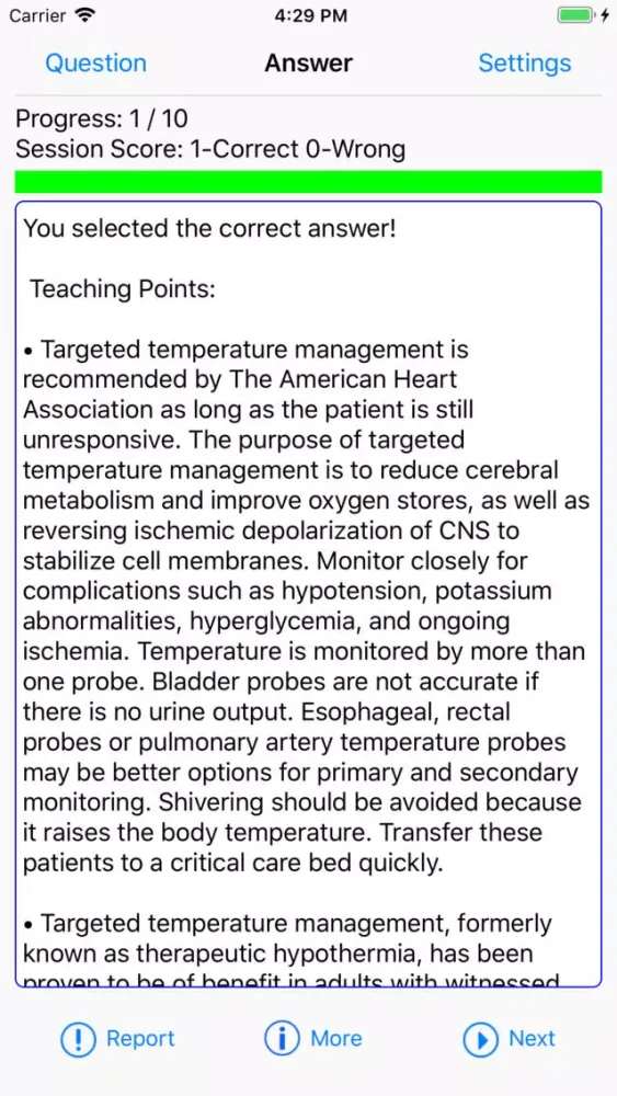ภาพหน้าจอของ Cardiology Board Reviews