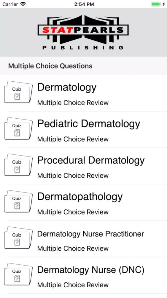 Tangkapan skrin Dermatology Reviews