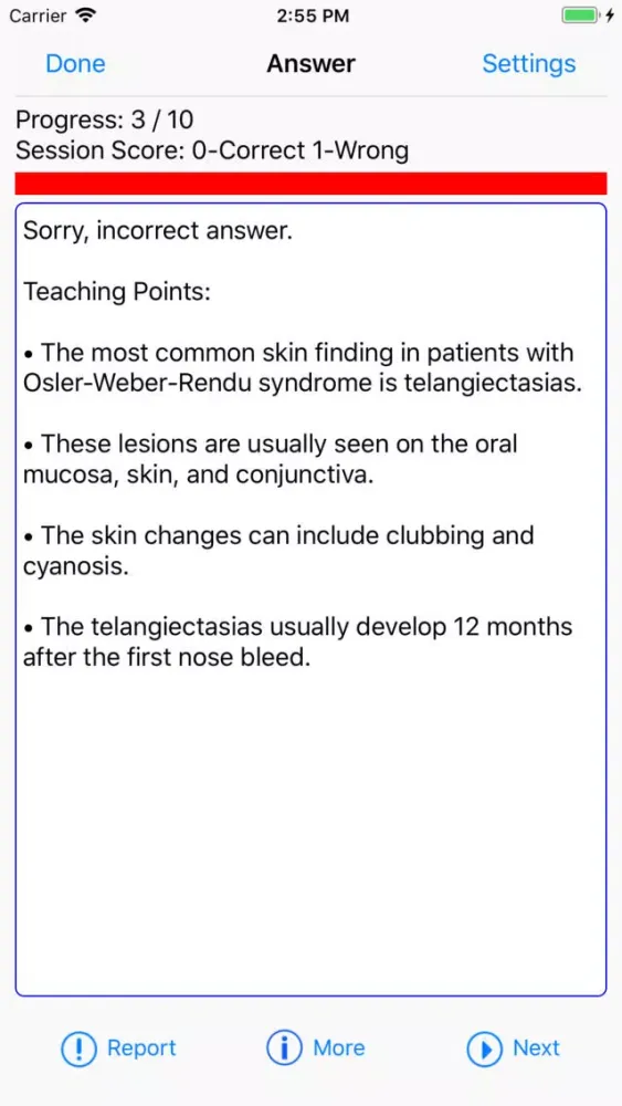 Tangkapan skrin Dermatology Reviews