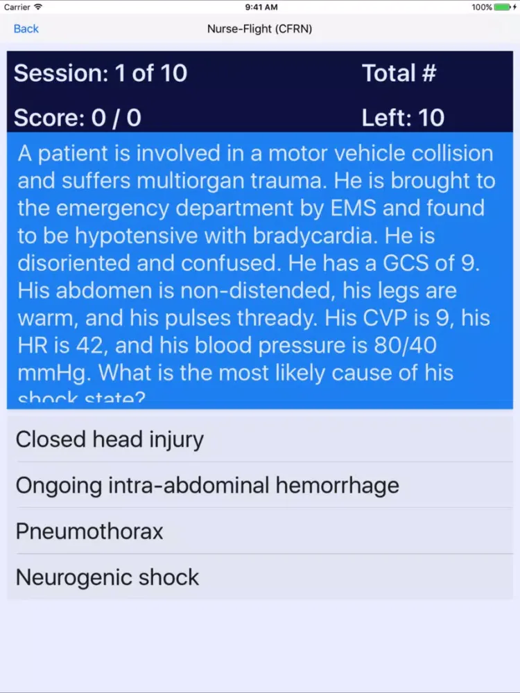 Emergency Nursing Certification Reviews iPad  سکرین شاٹس