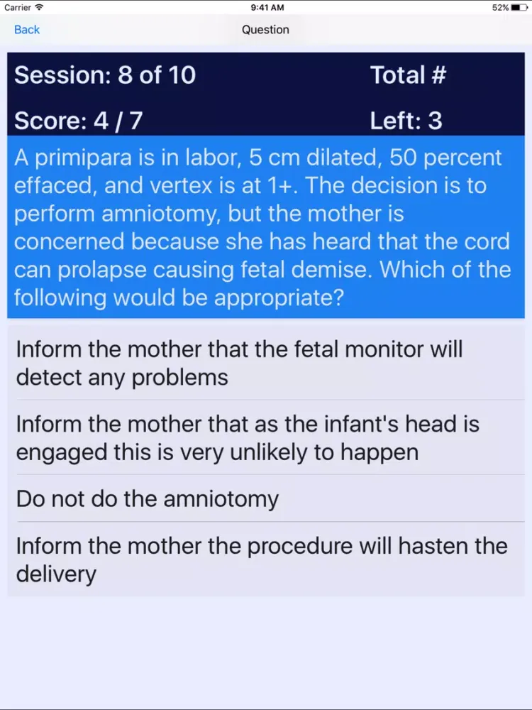 Maternal Newborn Nurse MNN Review iPad  Screenshots