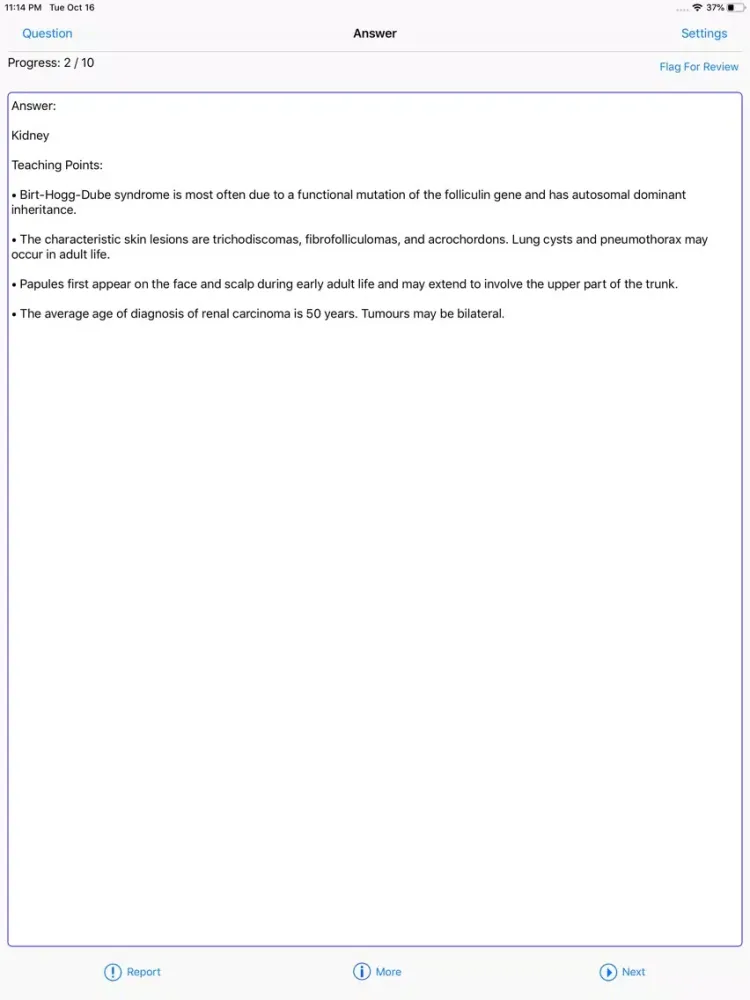 Screenshot di Nephrology Board Reviews iPad 