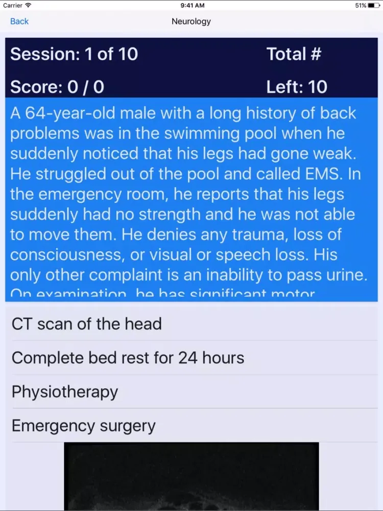 Capturas de tela do Neurology Board Reviews iPad 