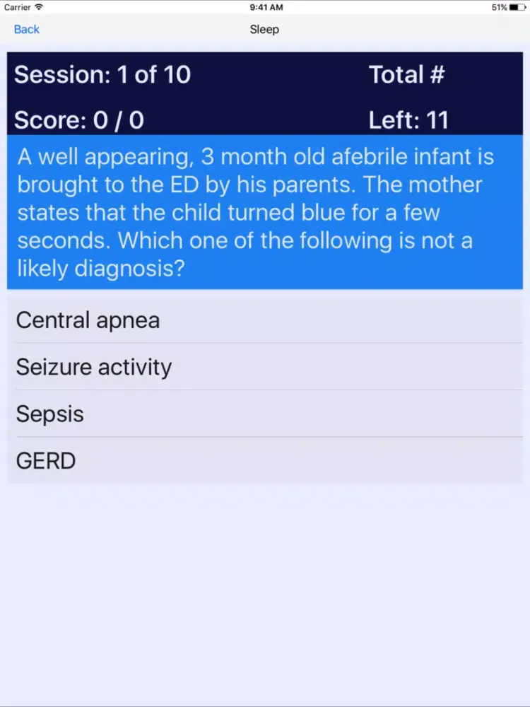 Capturas de tela do Neurology Board Reviews iPad 