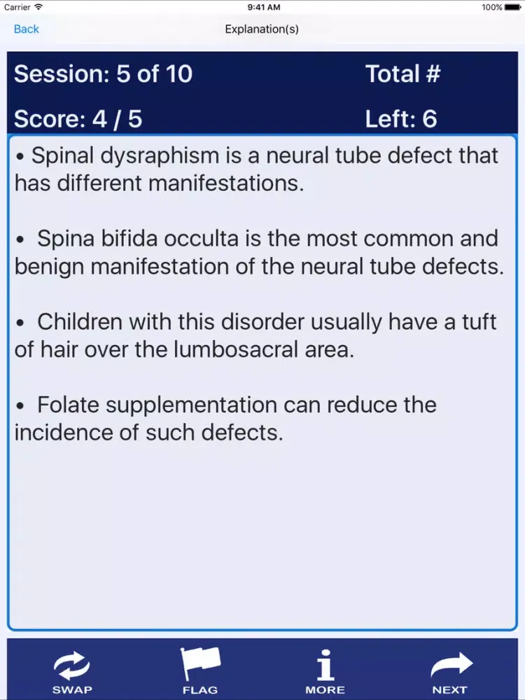 Captures d'écran de NP Neonatal Review iPad 