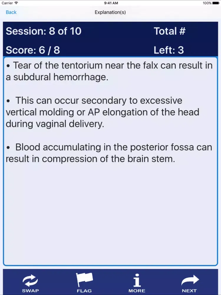 Captures d'écran de NP Neonatal Review iPad 