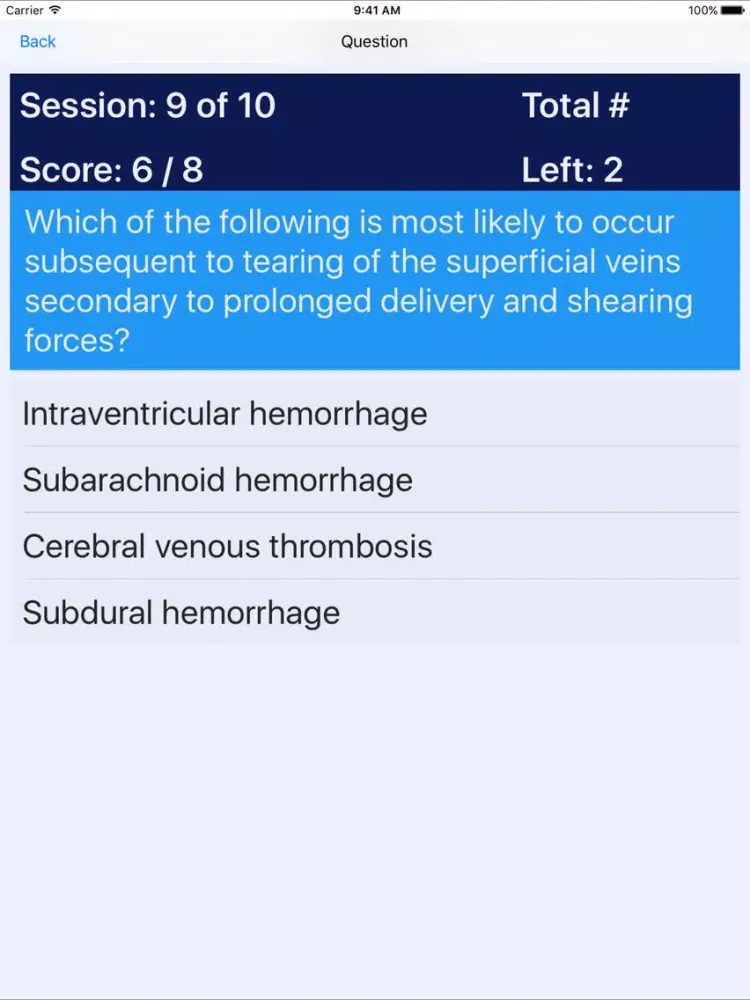 Captures d'écran de NP Neonatal Review iPad 