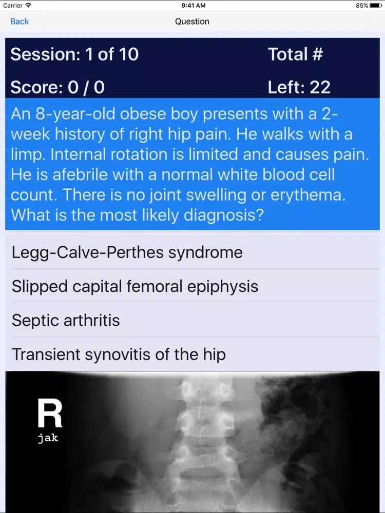 Capturas de pantalla de Orthopaedic Nurse ONC Review iPad 