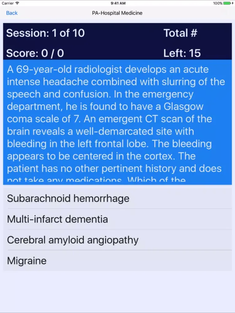 Capturas de pantalla de Physician Assistant Board Reviews iPad 