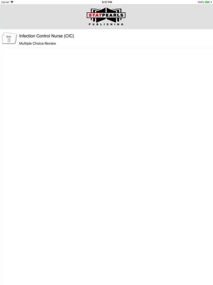 Infection Control Nurse (CIC) iPad 應用截圖
