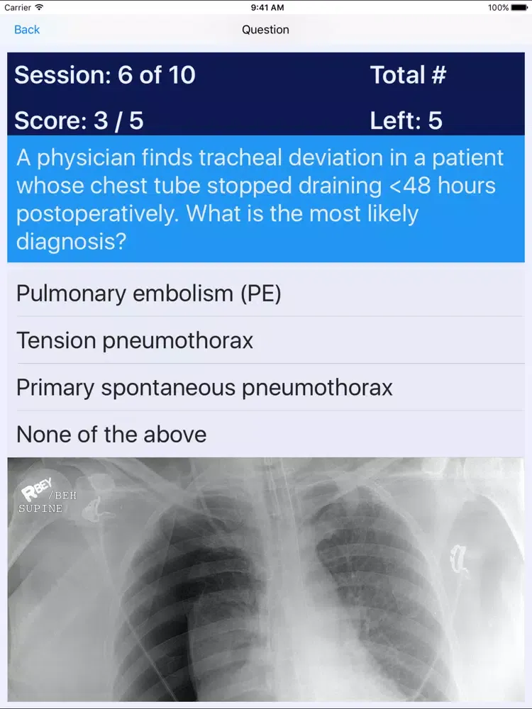 Capturas de tela do Medical Surgical Nurse Review iPad 