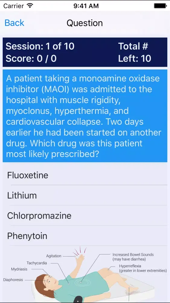Capturas de tela do Medical Surgical Nurse Review