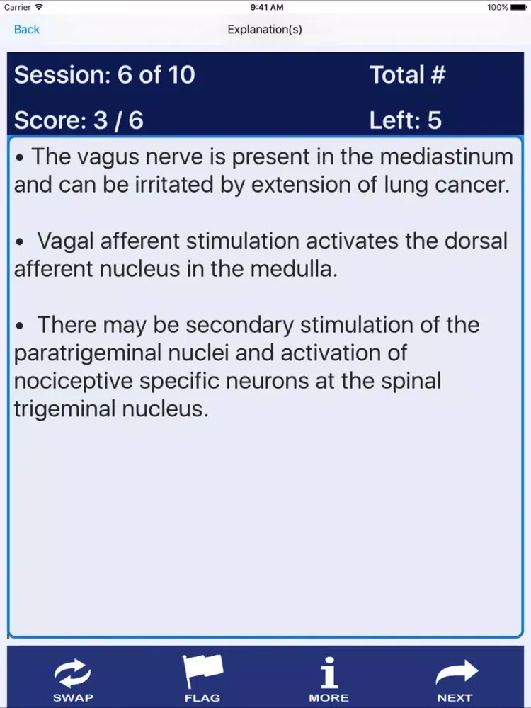 Tangkapan skrin Oncology Nursing (OCN) Review iPad 