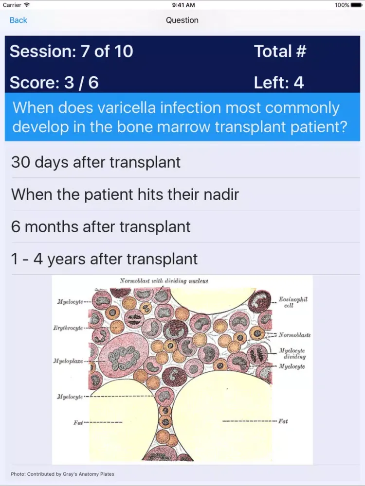 Tangkapan skrin Oncology Nursing (OCN) Review iPad 