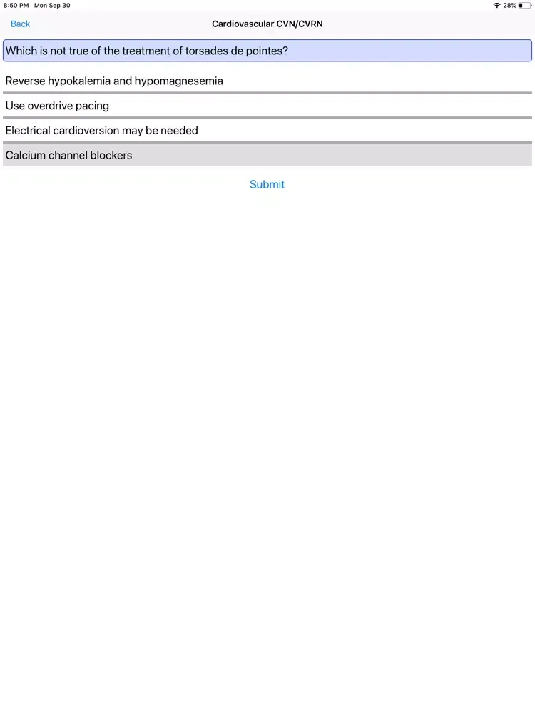 Nursing Quizzing iPad  スクリーンショット