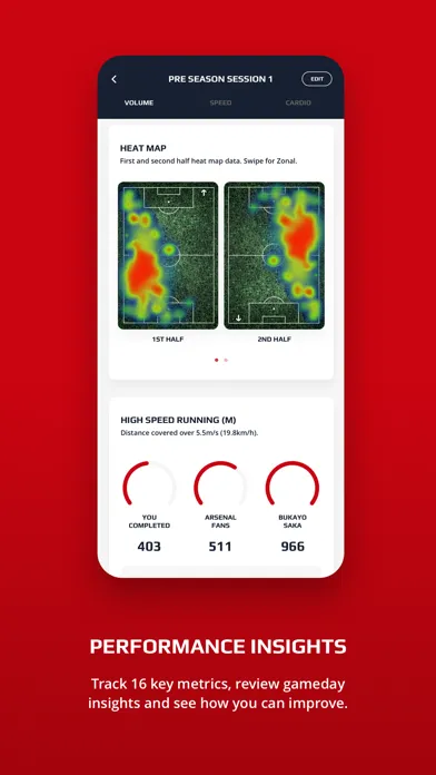 STATSports Arsenal FC Edition 스크린샷