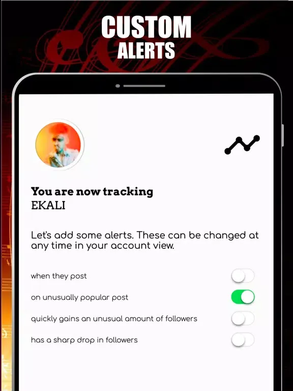 Ảnh chụp màn hình của Indie Artist Stats Tracker iPad 
