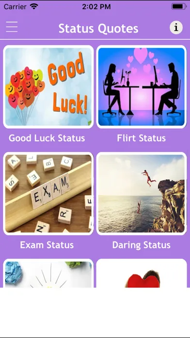 Ảnh chụp màn hình của Status Quotes Collection 2020