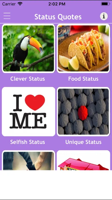 Ảnh chụp màn hình của Status Quotes Collection 2020
