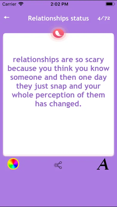 Ảnh chụp màn hình của Status Quotes Collection 2020