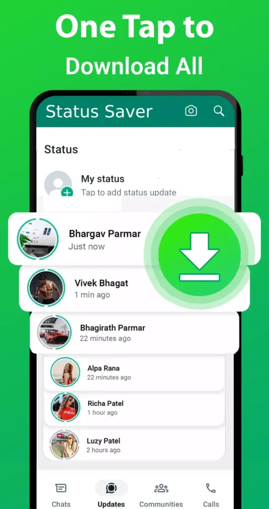 Capturas de tela do Save Video Status - Status App