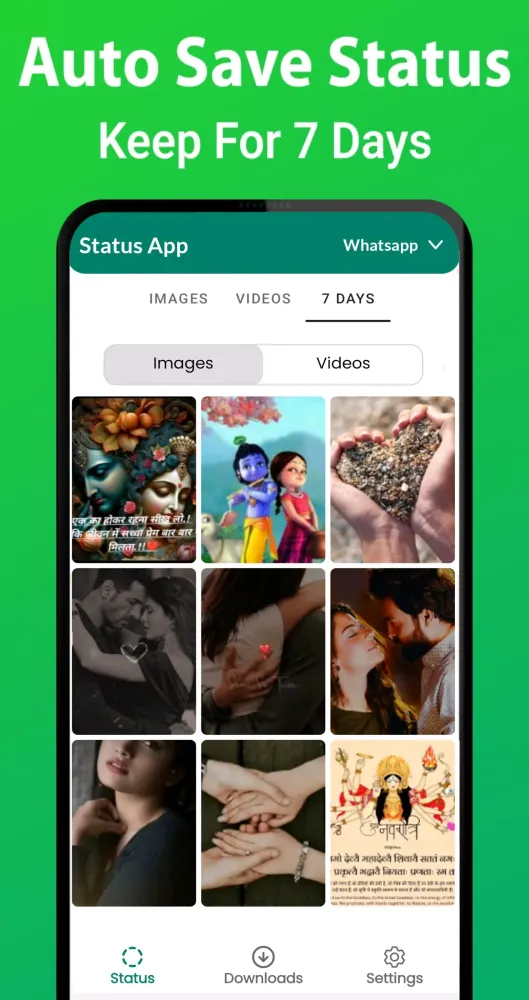 Capturas de tela do Save Video Status - Status App