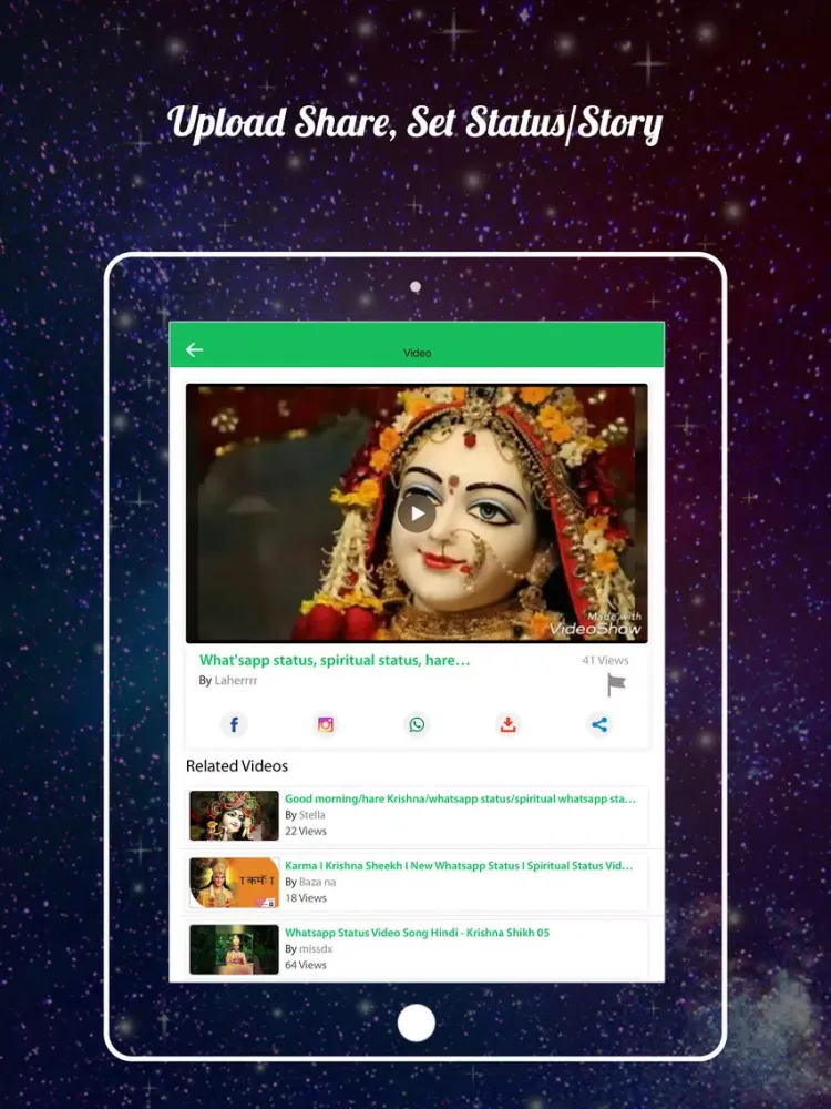 Zrzuty ekranu Status Videos for All iPad 