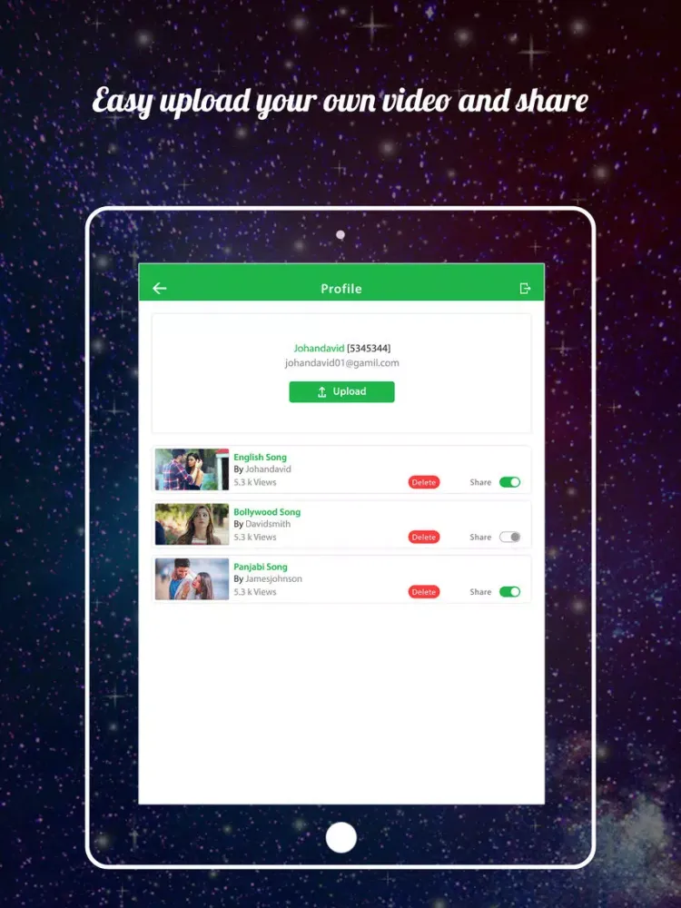Zrzuty ekranu Status Videos for All iPad 