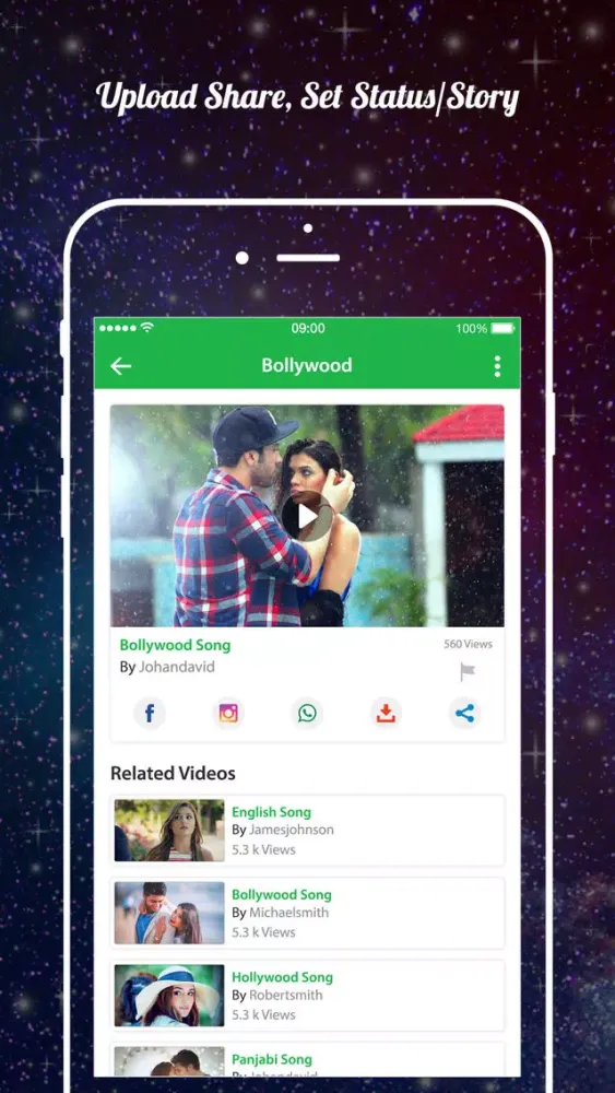 Zrzuty ekranu Status Videos for All